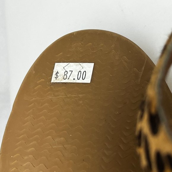 Like New SPERRY Lynnbrook Leather Animal Print Ankle Strap Sandals Size … - Picture 8 of 8